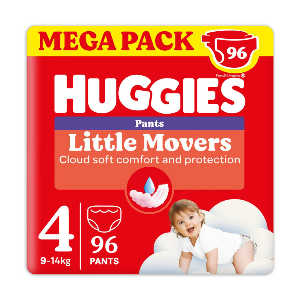 Huggies - Little Movers Mutandina Megapack Taglia 4 (96pz)