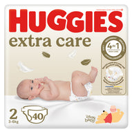Huggies - Pannolini Extra Care Bebè Grande Taglia 2 (40pz)