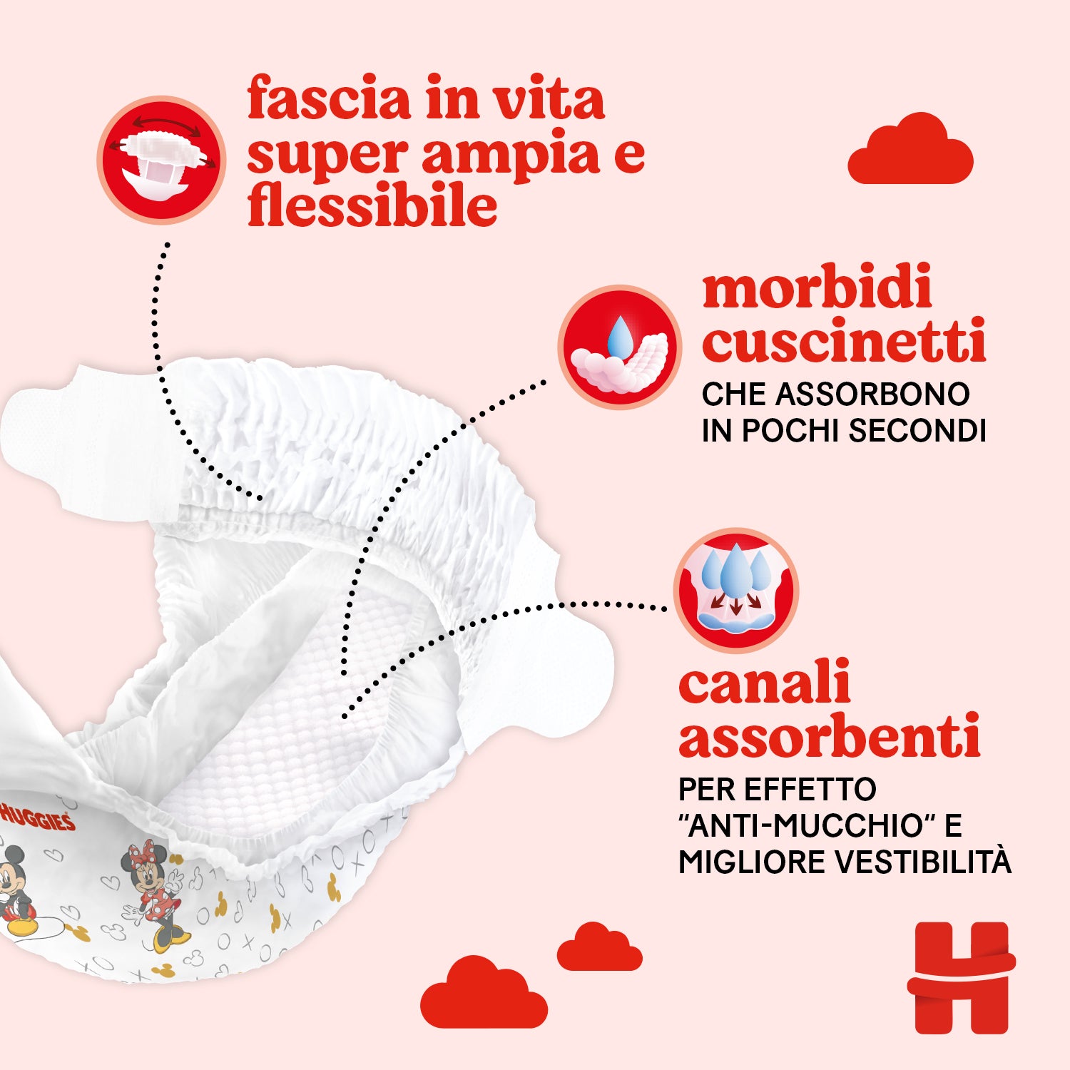 Huggies - Pannolini Little Movers Gigapack Taglia 4 (150 Pezzi)