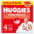 Huggies - Pannolini Little Movers Gigapack Taglia 4 (150 Pezzi)