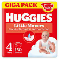 Huggies - Pannolini Little Movers Gigapack Taglia 4 (150 Pezzi)