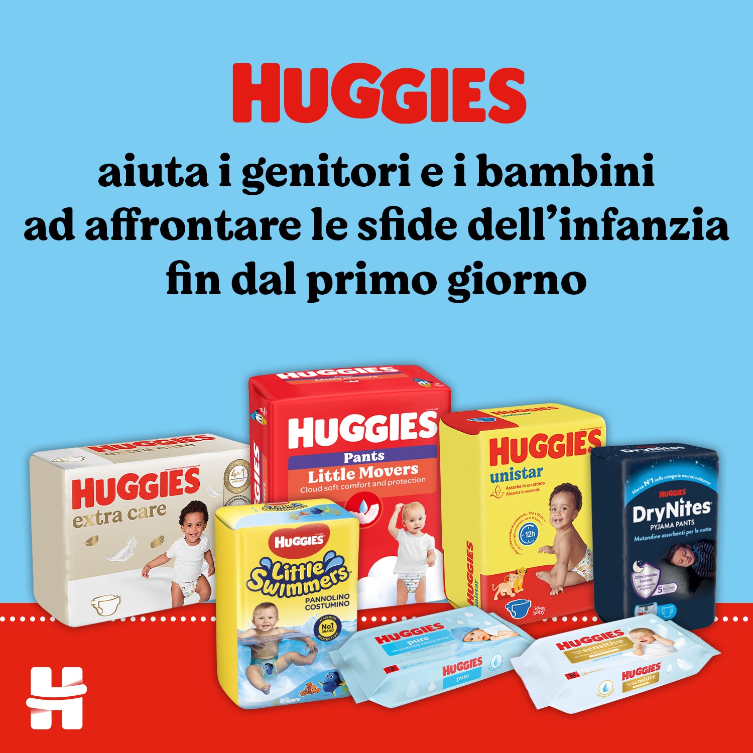 Huggies - Pure salviette 3 confezioni da 56 (168 pz)