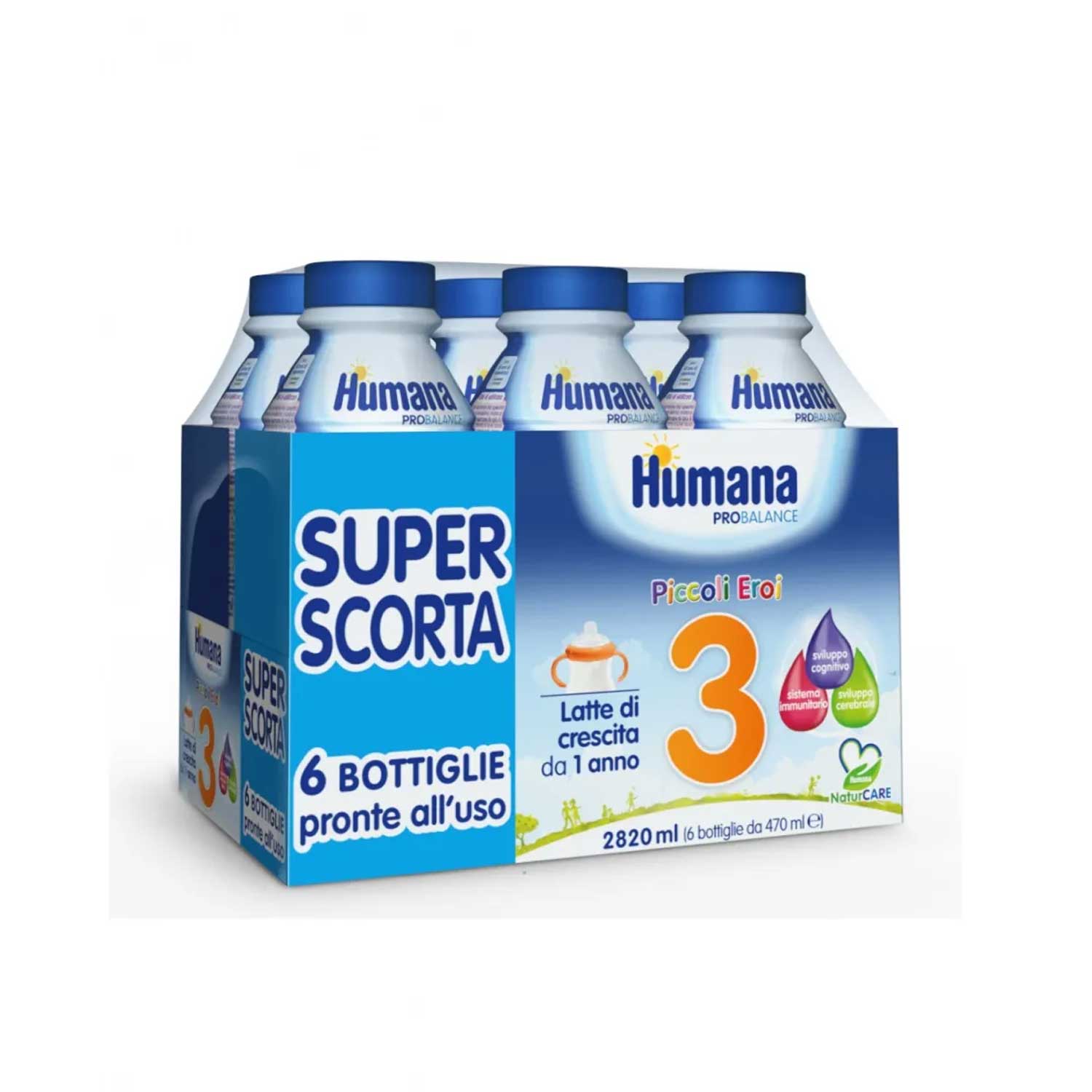 Humana - Latte Liquido Probalance 3: Confezione 6x470 ML