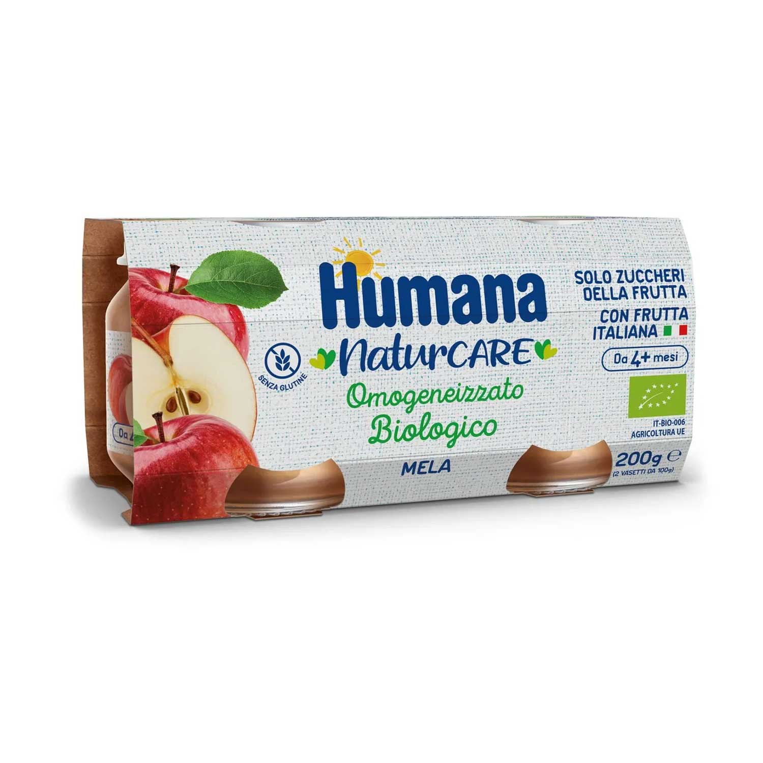 Humana - Omogeneizzato Mela Biologica: Confezione 2X100 gr