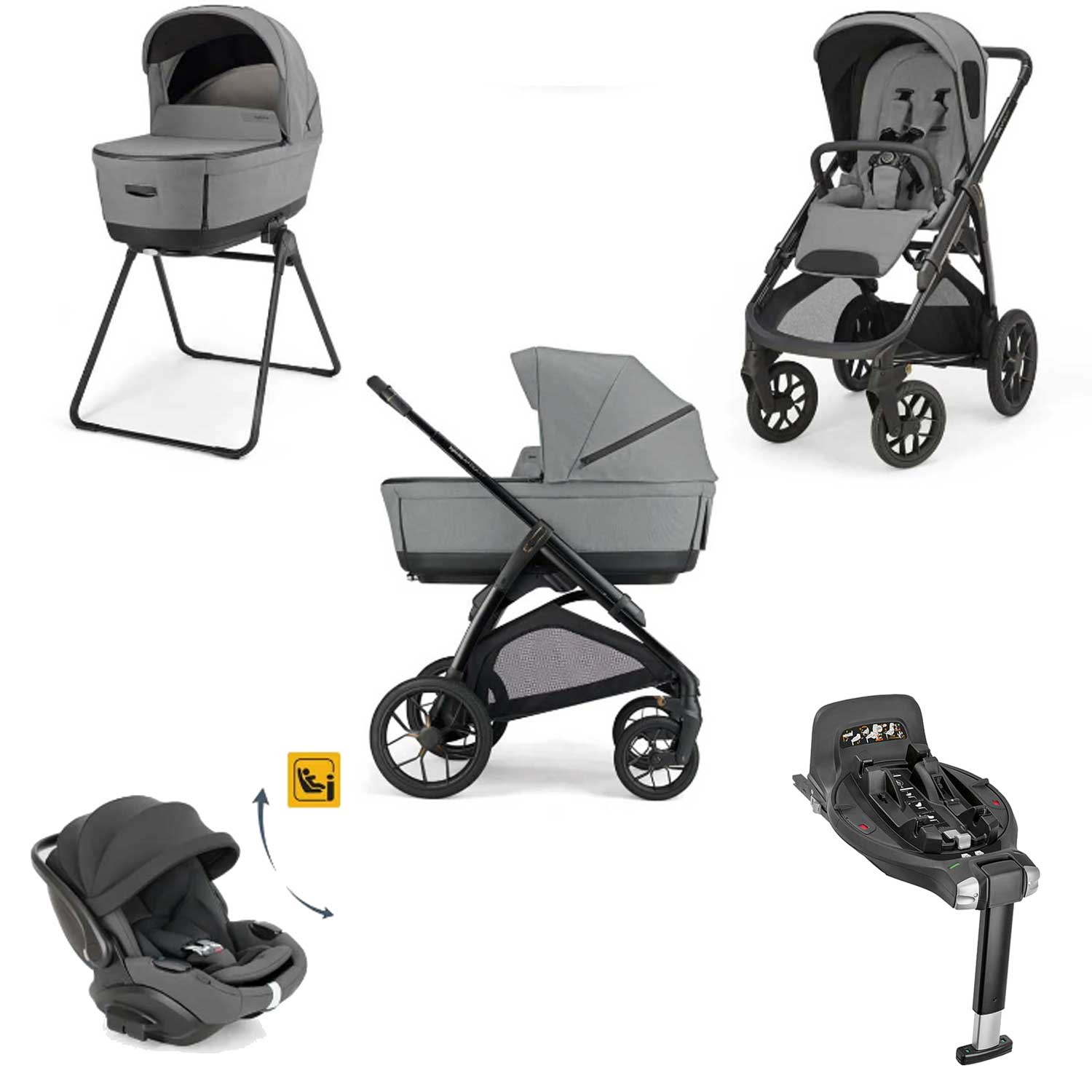 Inglesina - Trio Aptica 2026 Con Darwin Evo Recline Isize + Base Auto Darwin 360