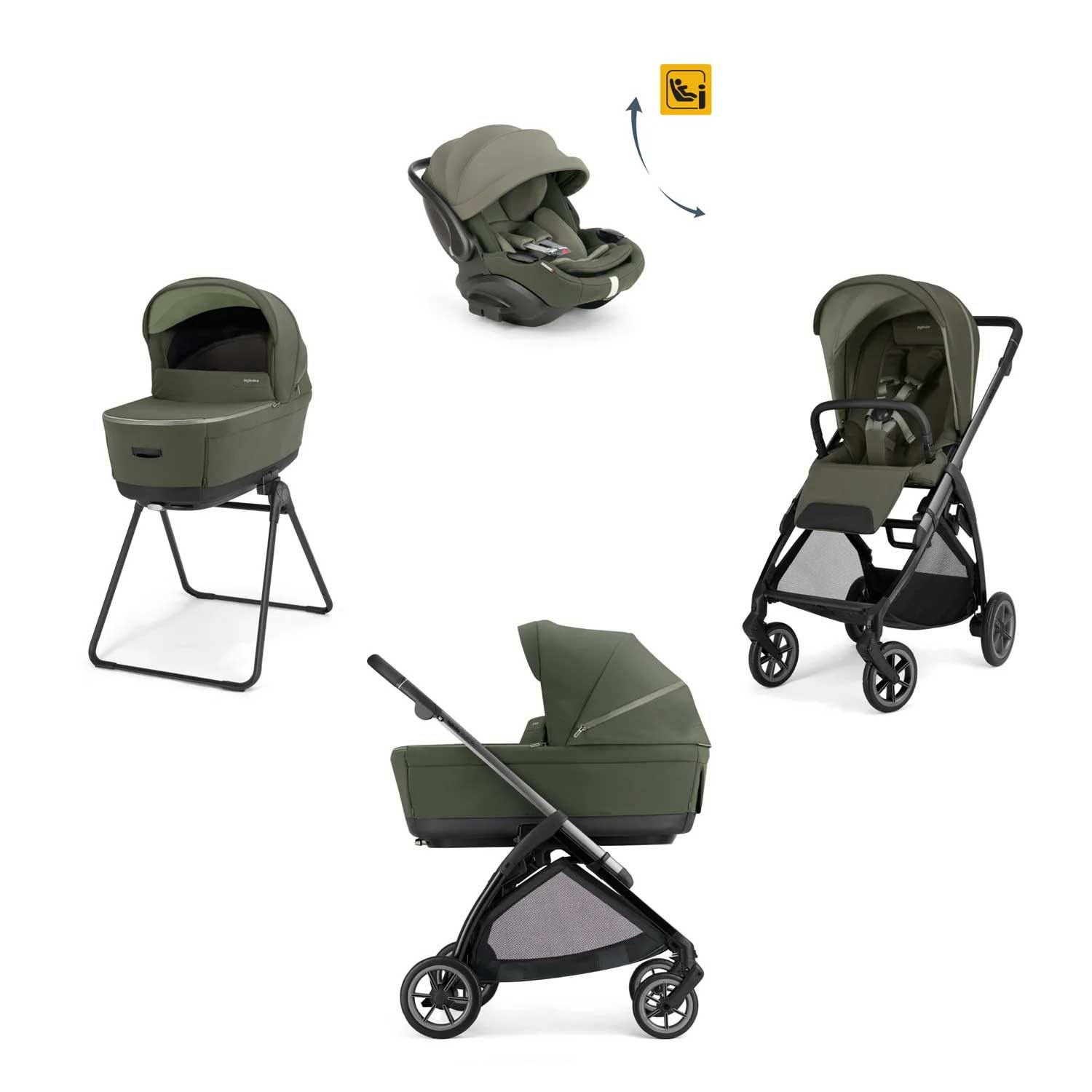 Inglesina - Trio Electa 2026 Con Seggiolino Auto Darwin Recline Evo Isize
