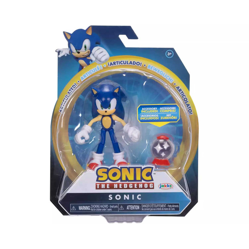 Jakks - Sonic Personaggi Articolati 10 Cm Con Accessorio