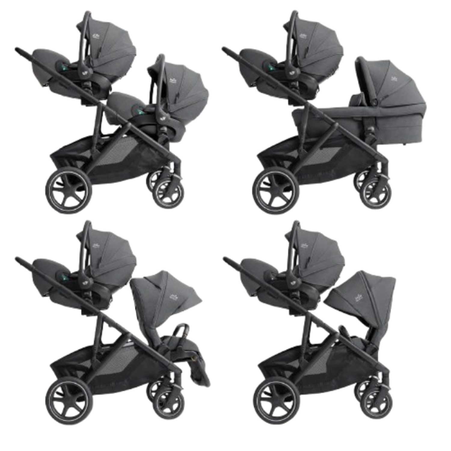Joie Signature - Trio Gemellare Versiti con 2 sedute, 2 Ramble XL e 2 Sprint I size