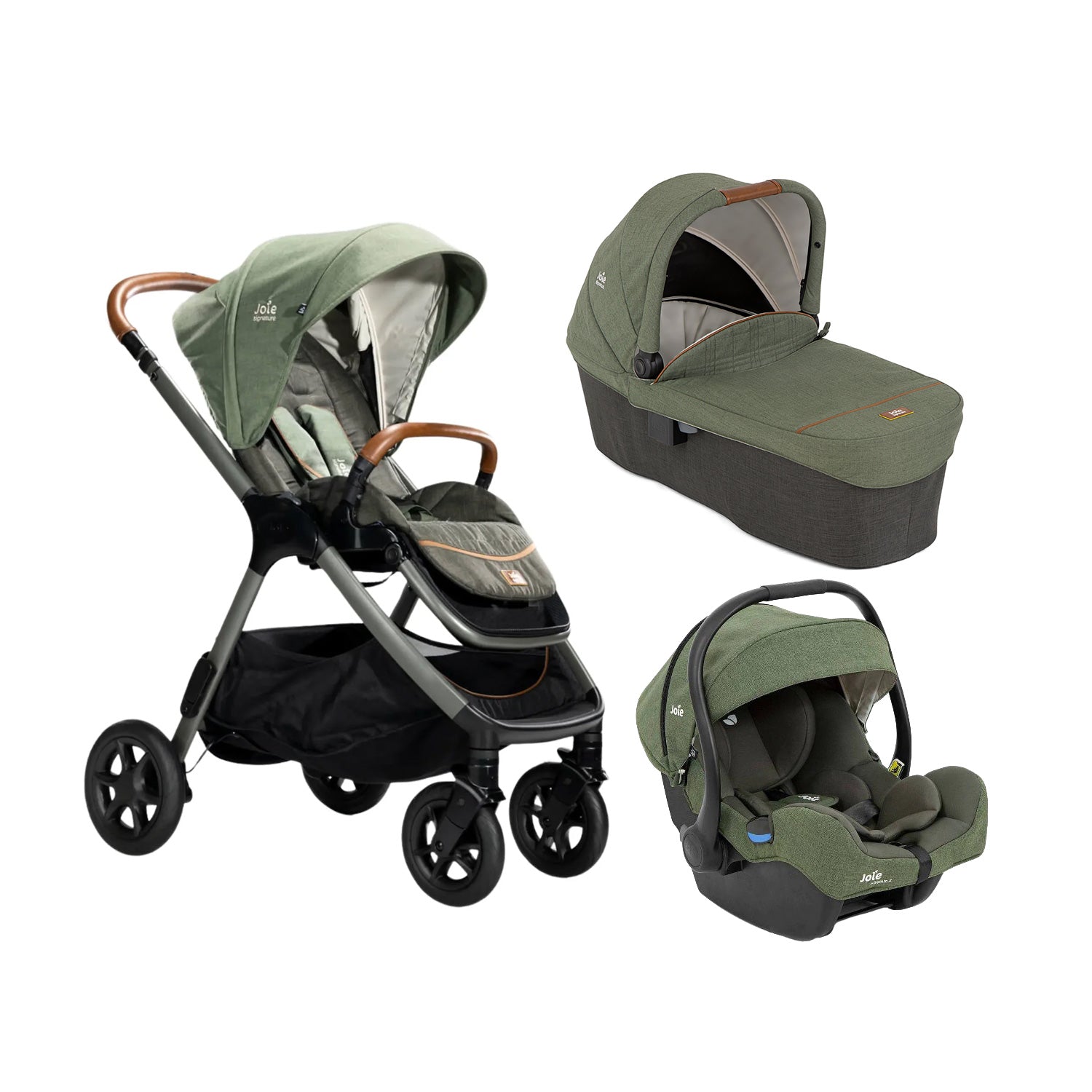 Joie - Trio Con Passeggino Finiti + Navicella Ramble  + Seggiolino Auto I Gemm