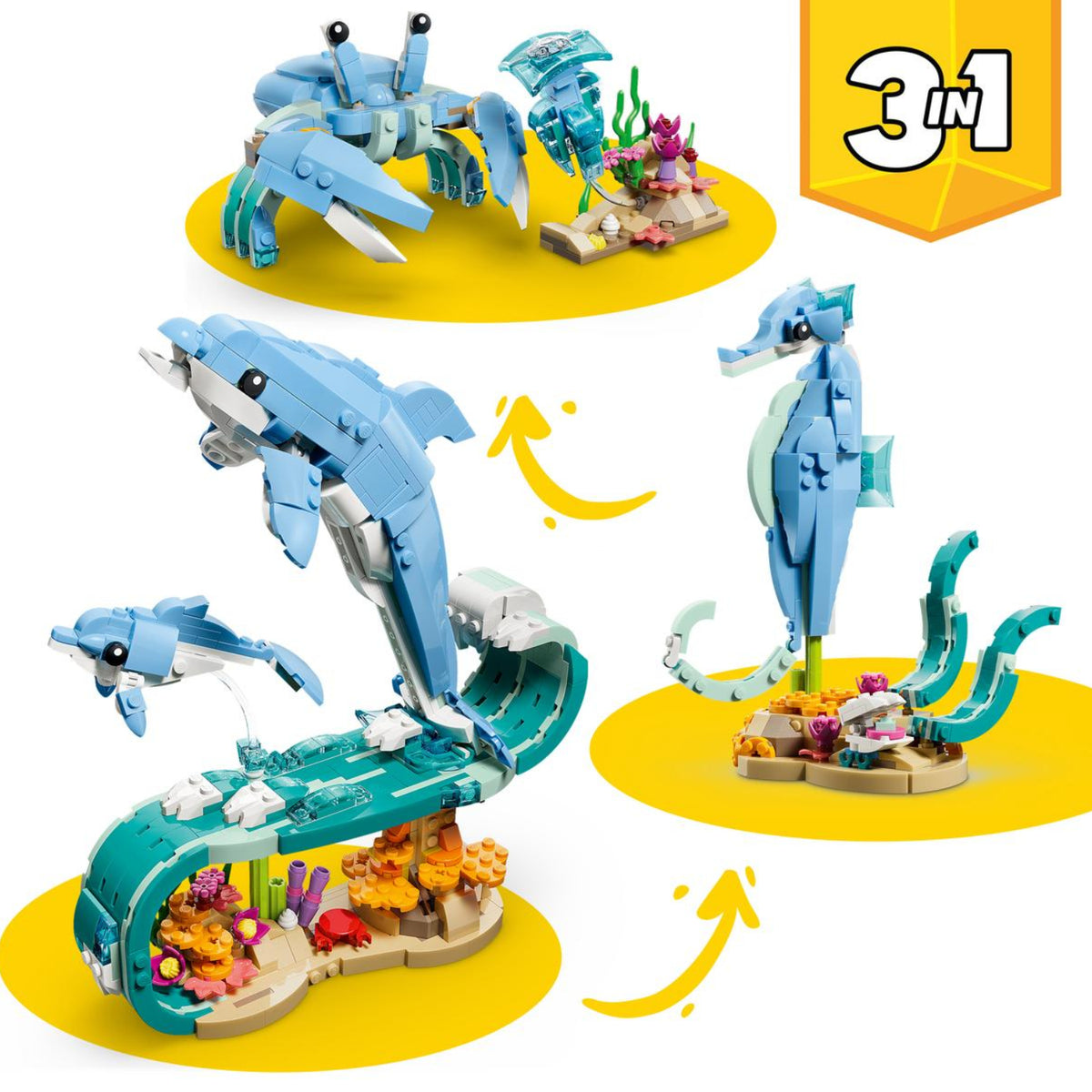 LEGO - Animali marini i meravigliosi delfini 31385