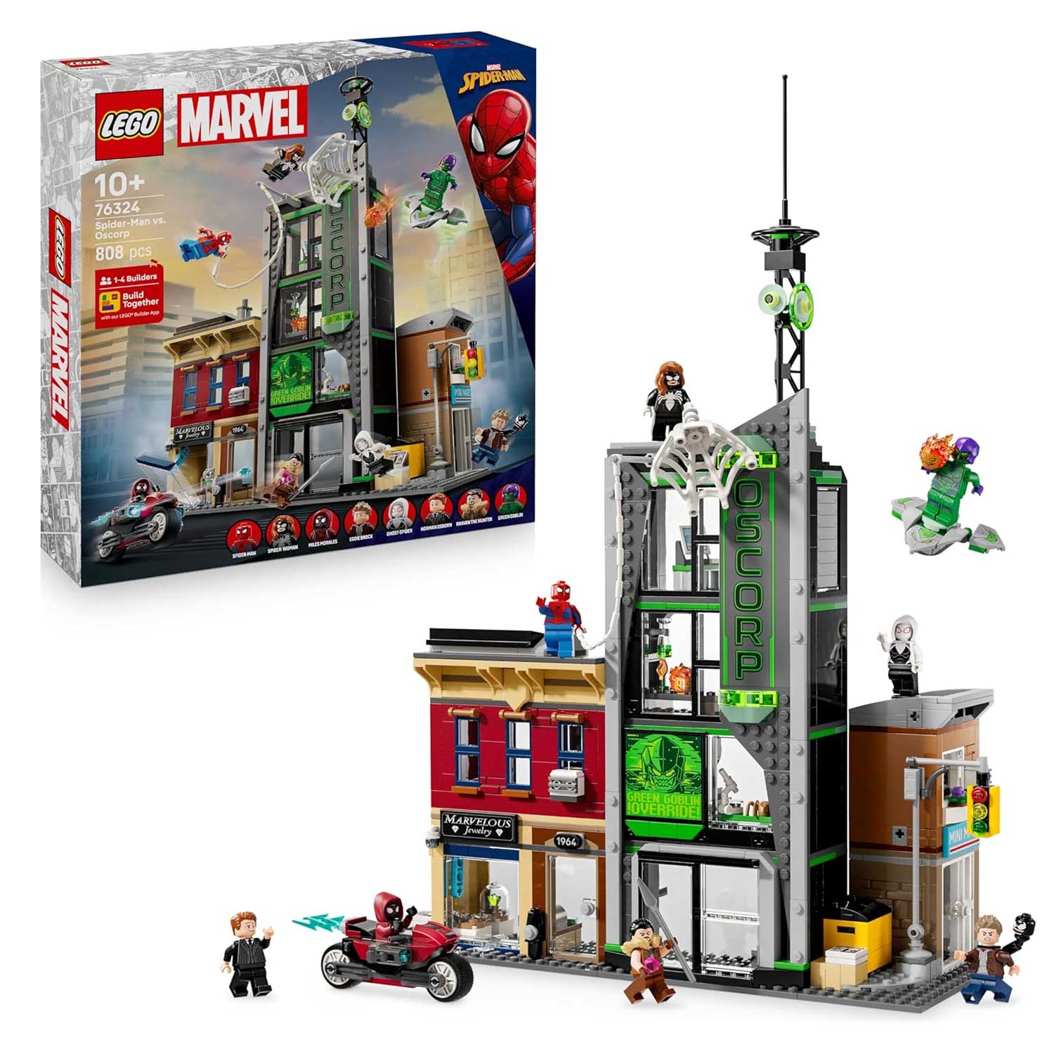 LEGO - Super Heroes Marvel Spider-Man Contro Oscorp 76324