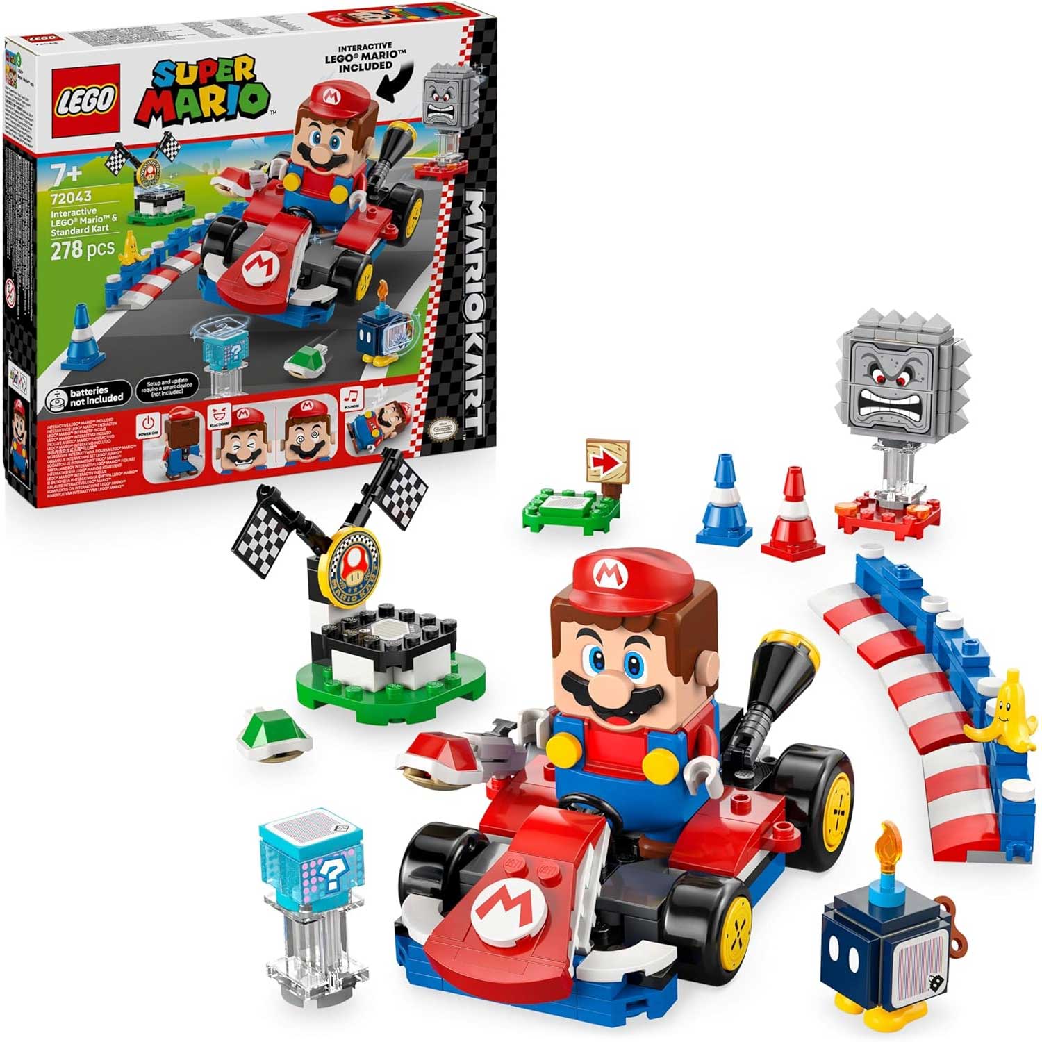 LEGO - Super Mario Mario Kart: Mario Interattivo E Kart Standard 72043