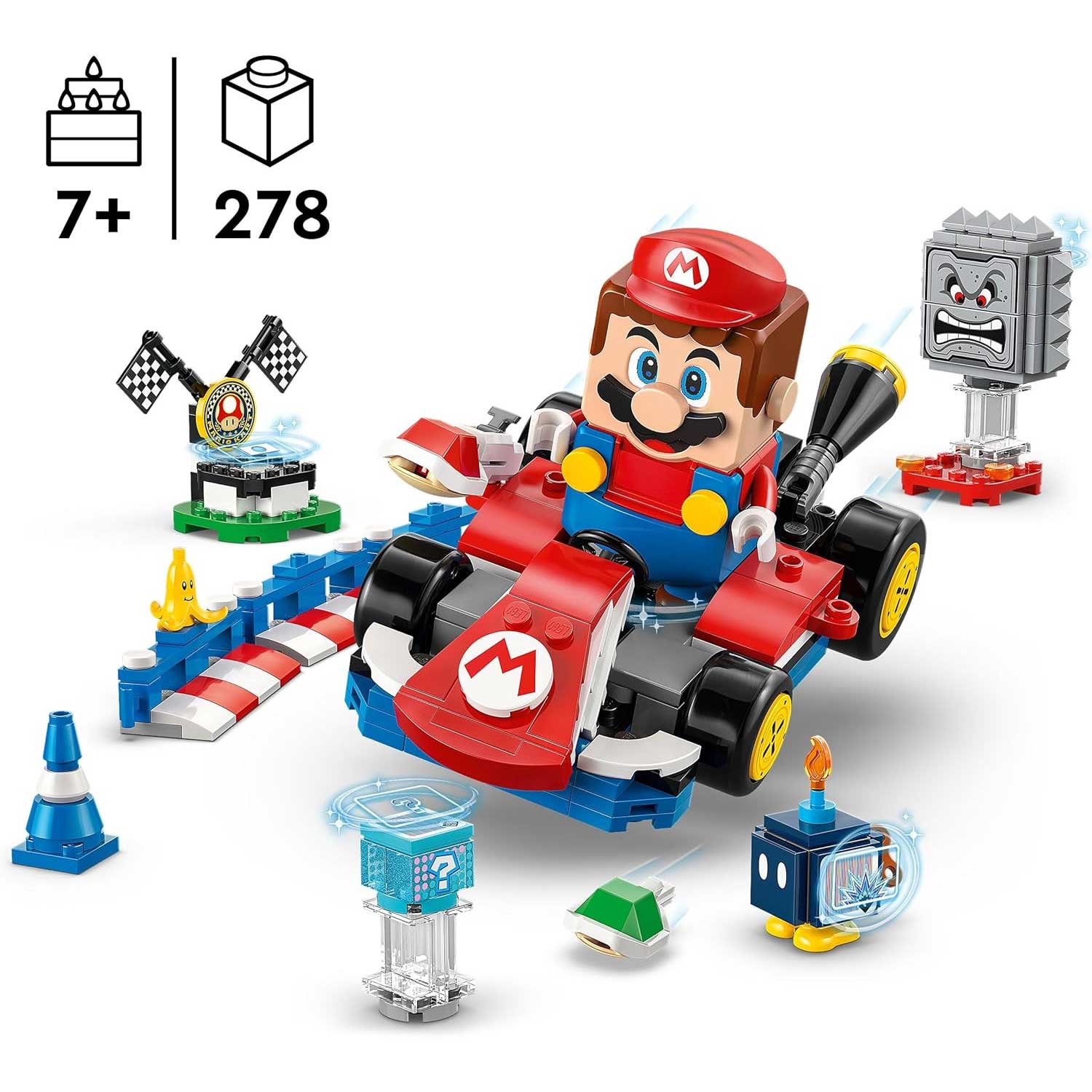 LEGO - Super Mario Mario Kart: Mario Interattivo E Kart Standard 72043