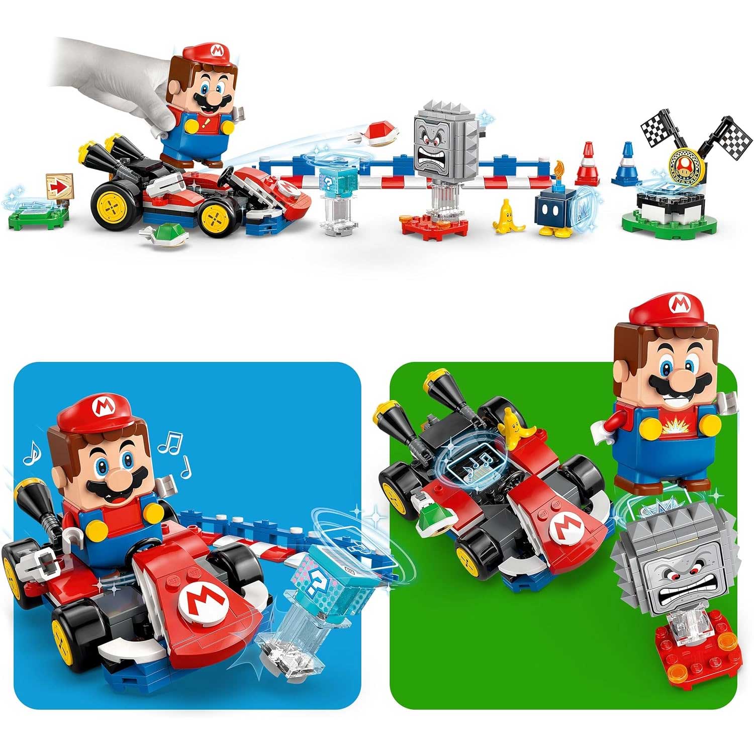 LEGO - Super Mario Mario Kart: Mario Interattivo E Kart Standard 72043