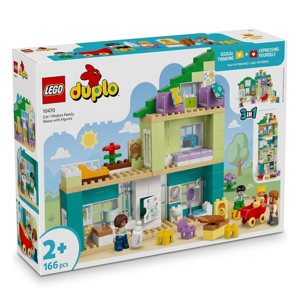 LEGO - Duplo Town Casa Familiare Moderna 3 In 1 Con Personaggi 10470