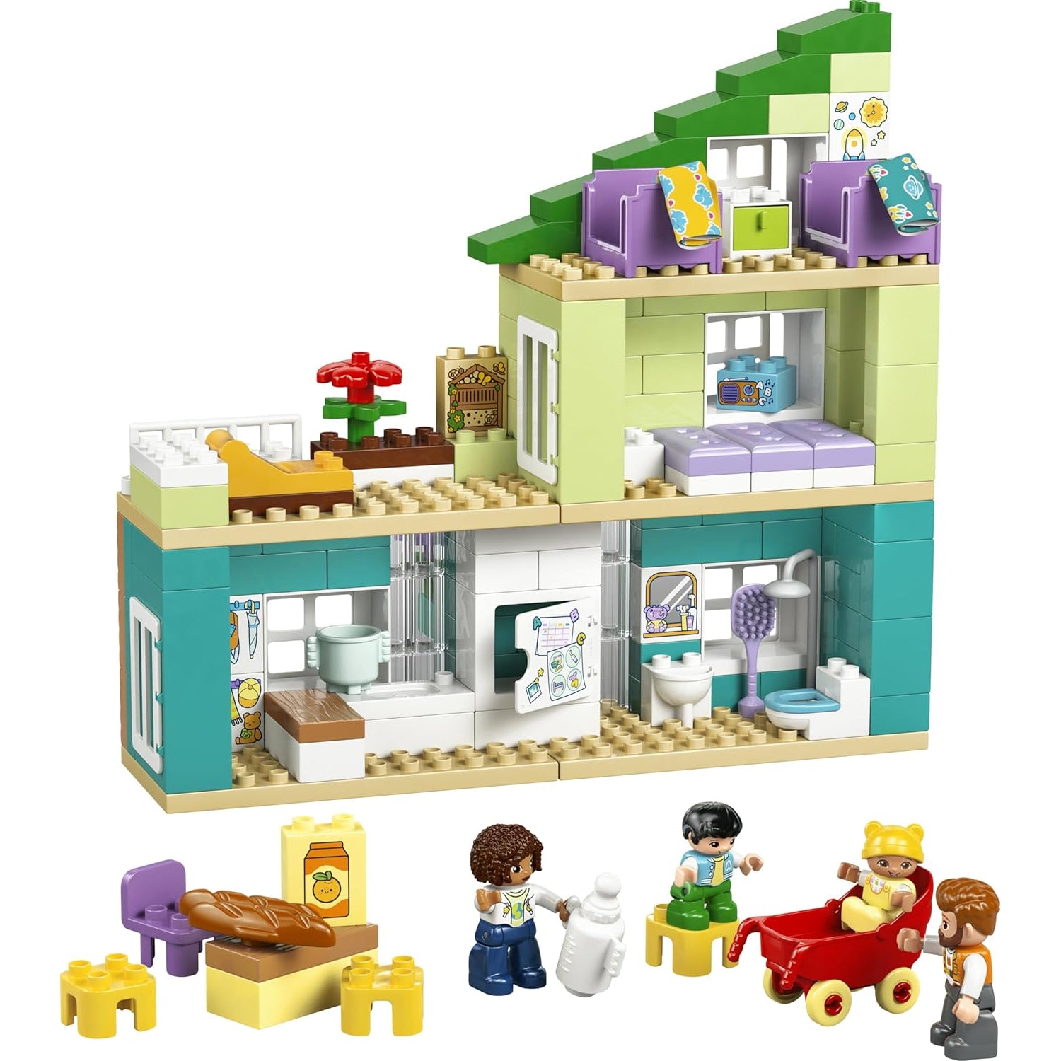 LEGO - Duplo Town Casa Familiare Moderna 3 In 1 Con Personaggi 10470