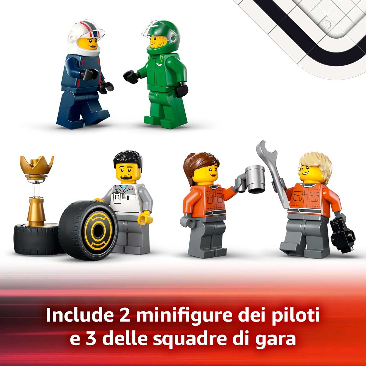 LEGO - City Autotrasportatore F1 con monoposto RB20 e AMR24 F1 60445