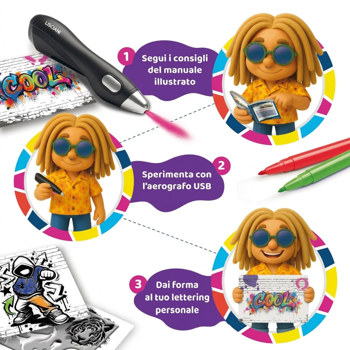 Lisciani - I’m A Genius Creazioni Con L’aerografo