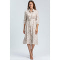 MARGHERITA QC67 - Abito a Camicia Stampato
