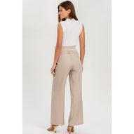 WARREN - Pantaloni Premaman a Gamba Larga Ice Beige