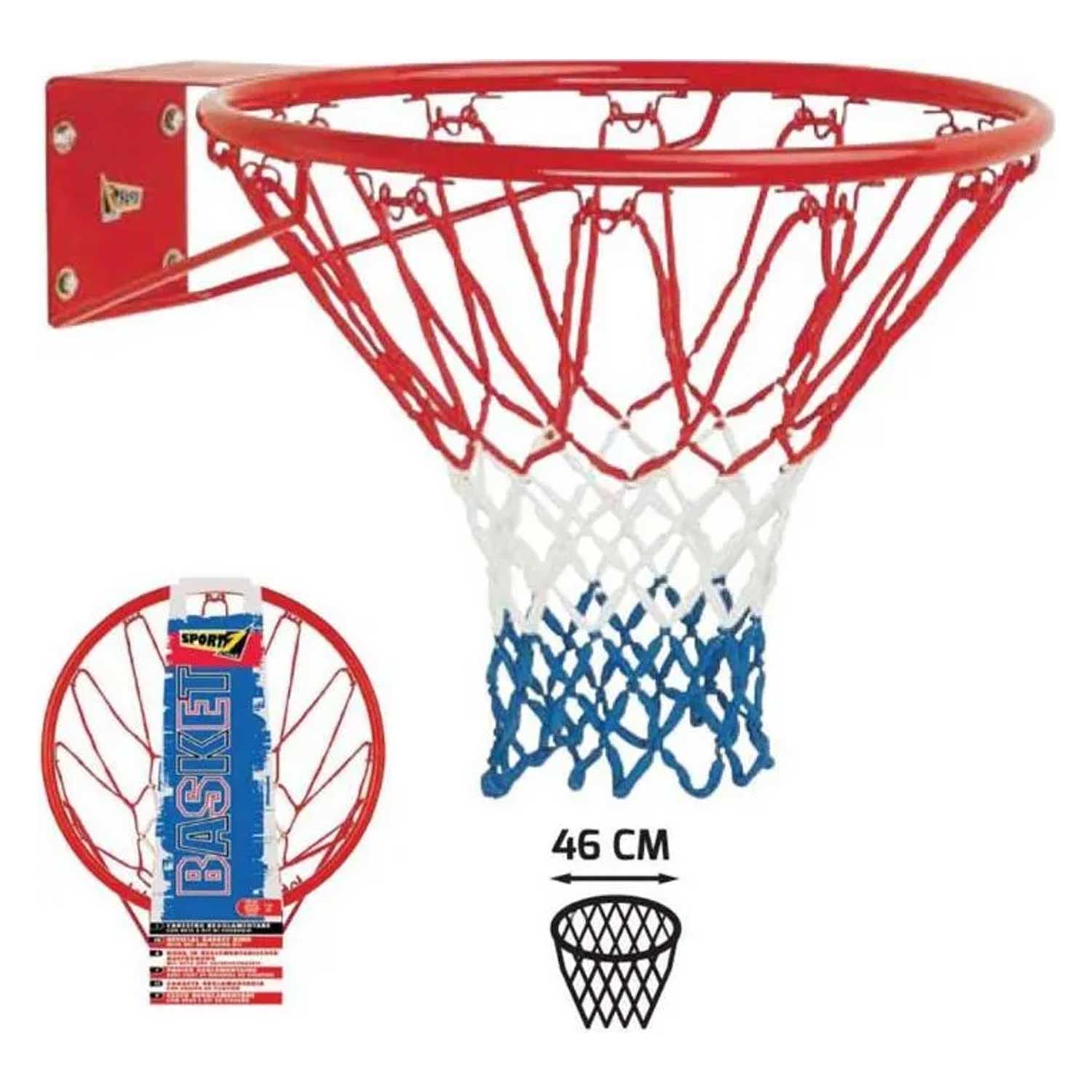 Mandelli - Canestro Regolamentare Con Rete Usa Da 46 Cm