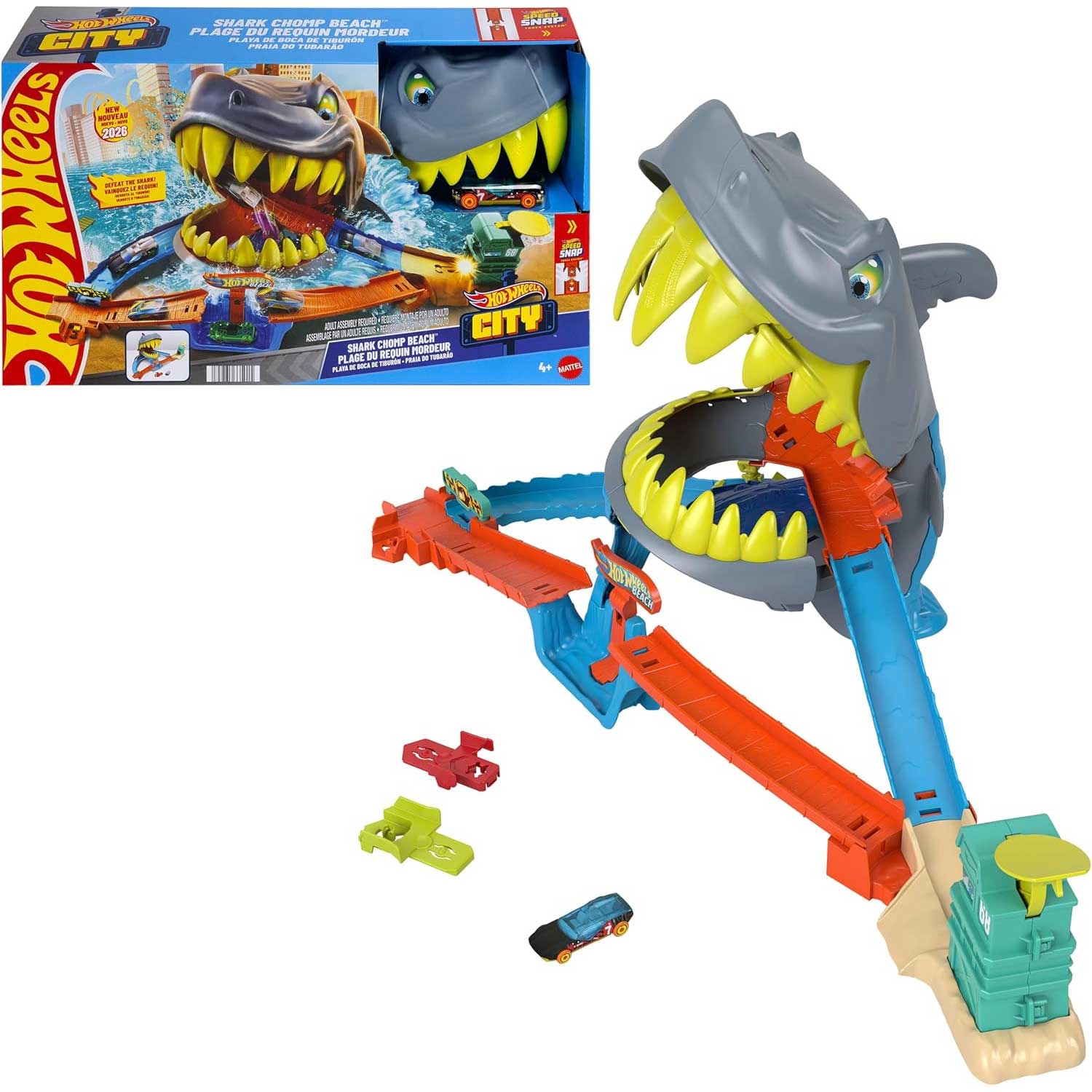 Mattel - Hot Wheels Attacco Del Mega Squalo JHL96