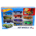 Mattel - Hot Wheels Confezione 10 Veicoli Assortiti 54886