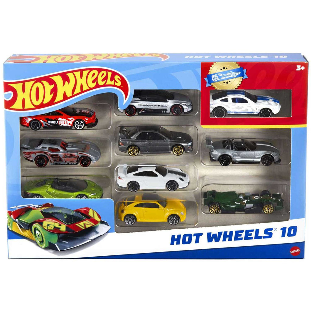 Mattel - Hot Wheels Confezione 10 Veicoli Assortiti 54886