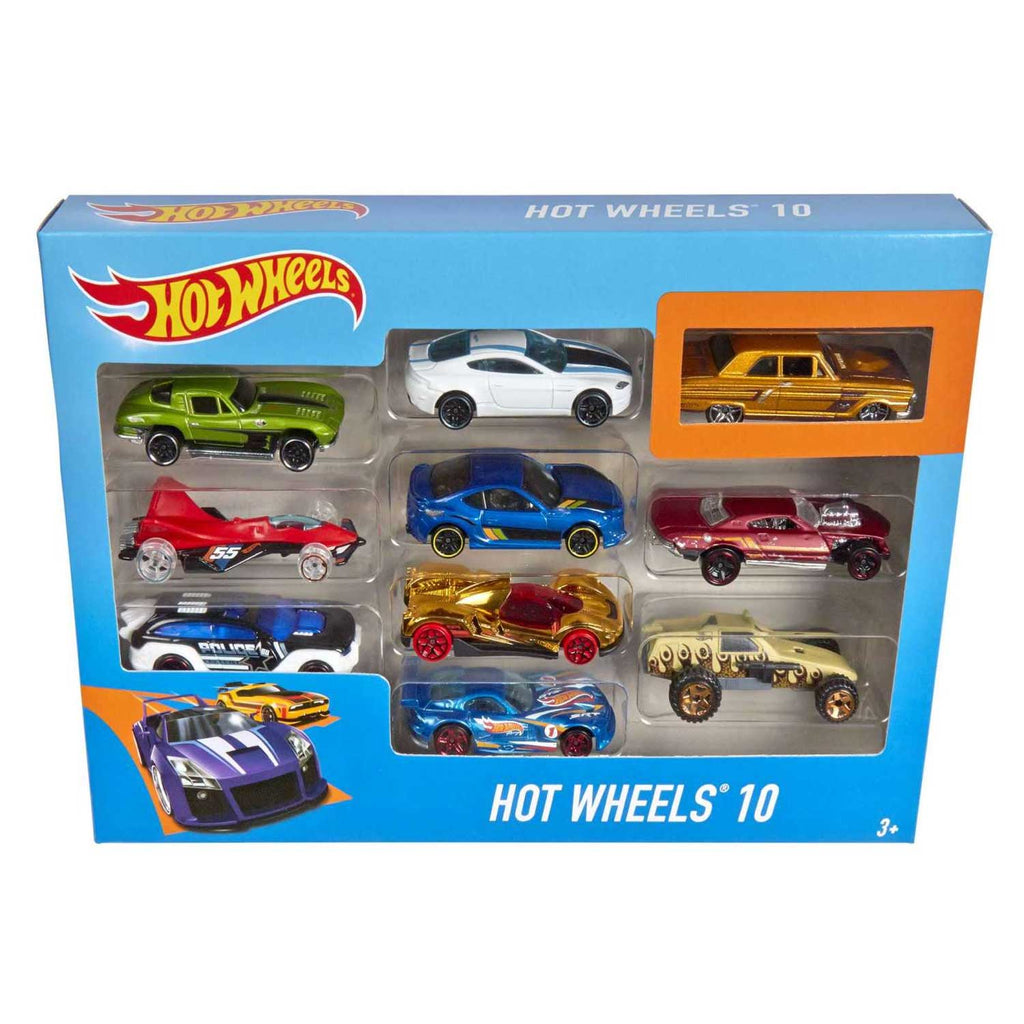 Mattel - Hot Wheels Confezione 10 Veicoli Assortiti 54886