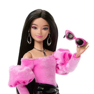 Mattel - Barbie Fashionista Deluxe Style Asiatica Vestito Bicolor JJN76