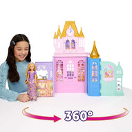 Mattel - Castello Fold & Go Raperonzolo con Doll JLK27