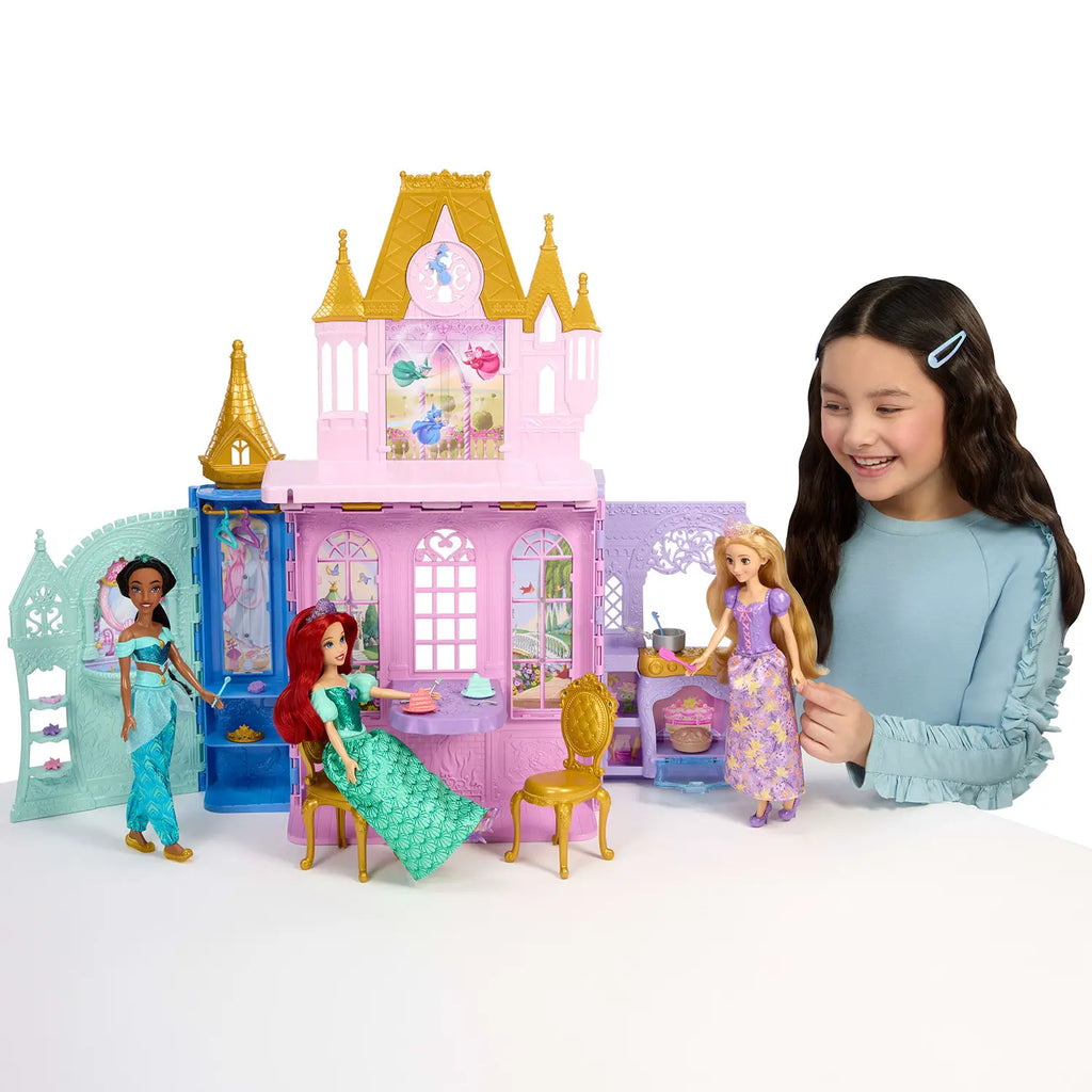 Mattel - Castello Fold & Go Raperonzolo con Doll JLK27