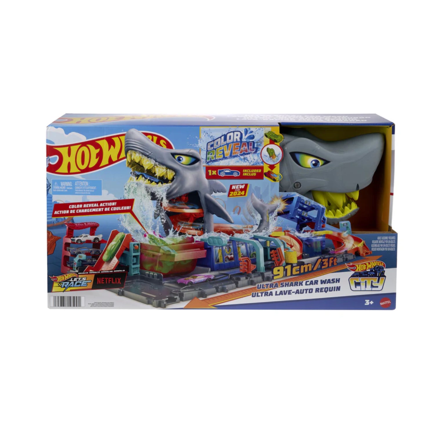 Mattel - Hot Wheels City Autolavaggio Mega Squalo HTN82
