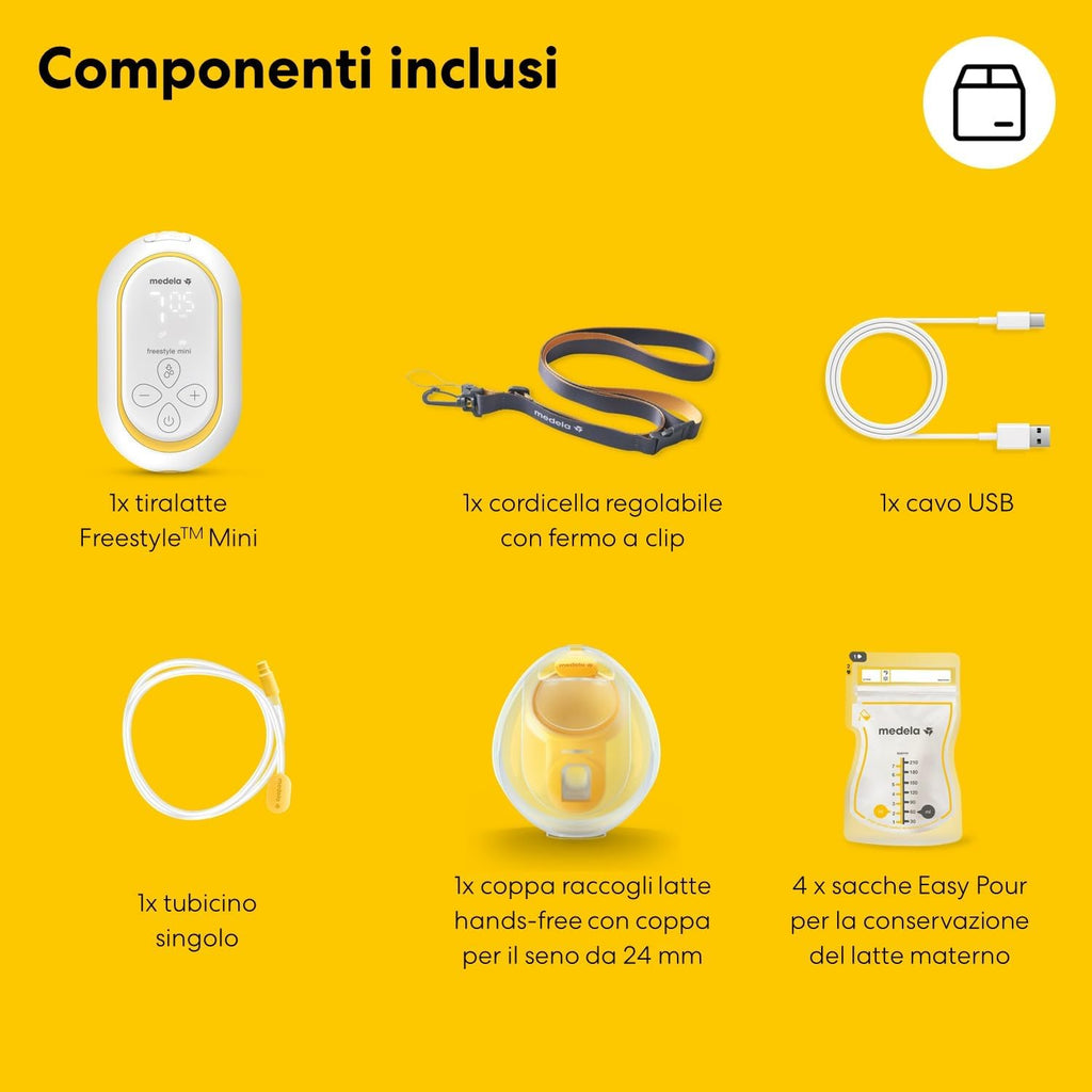 Medela - Tiralatte Freestyle Mini Hands Free Singolo