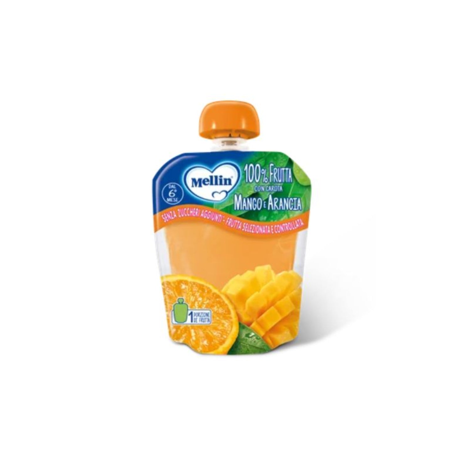 Mellin - Pouch Arancia Mango: Confezione 90g