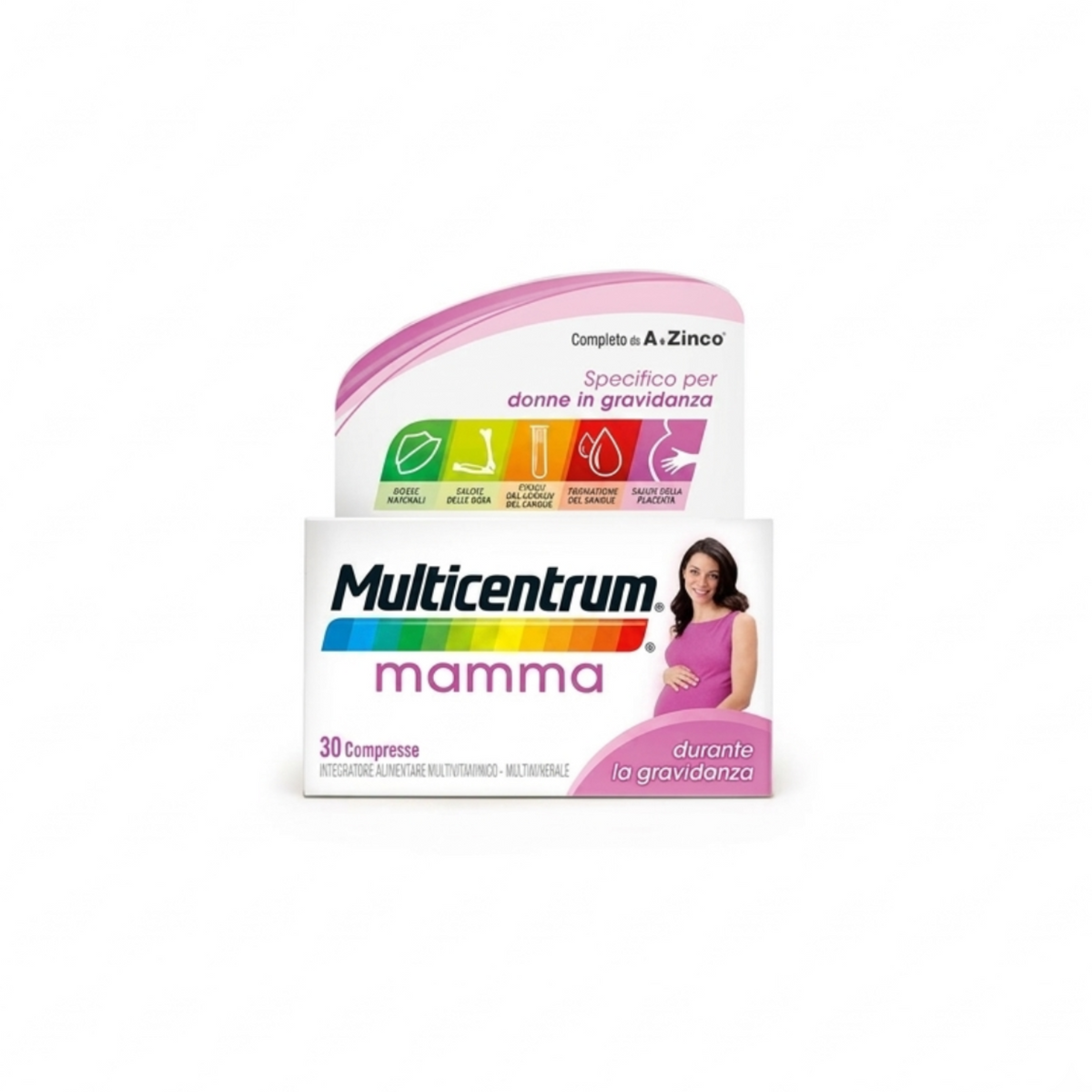Multicentrum - Integratore Alimentare Multivitaminico per Donne in Gravidanza 30 Cpr