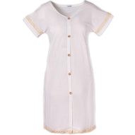 Mysanity - Camicia Parto Bamboo Con Pizzo