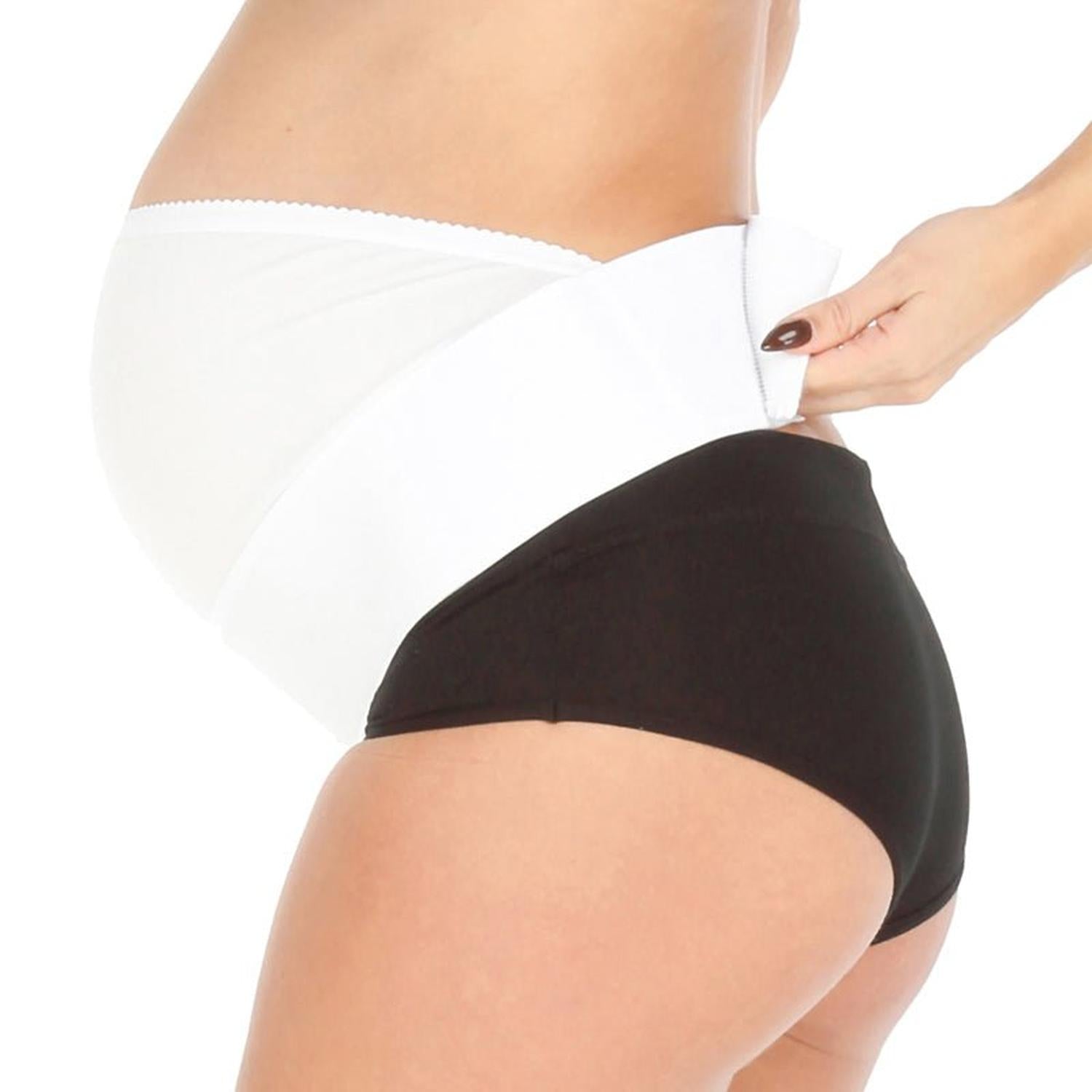 Mysanity - Fascia Gravidanza Con Pancia Bianco