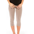 Mysanity - Leggings Premaman Pinocchietto Modal Tortora