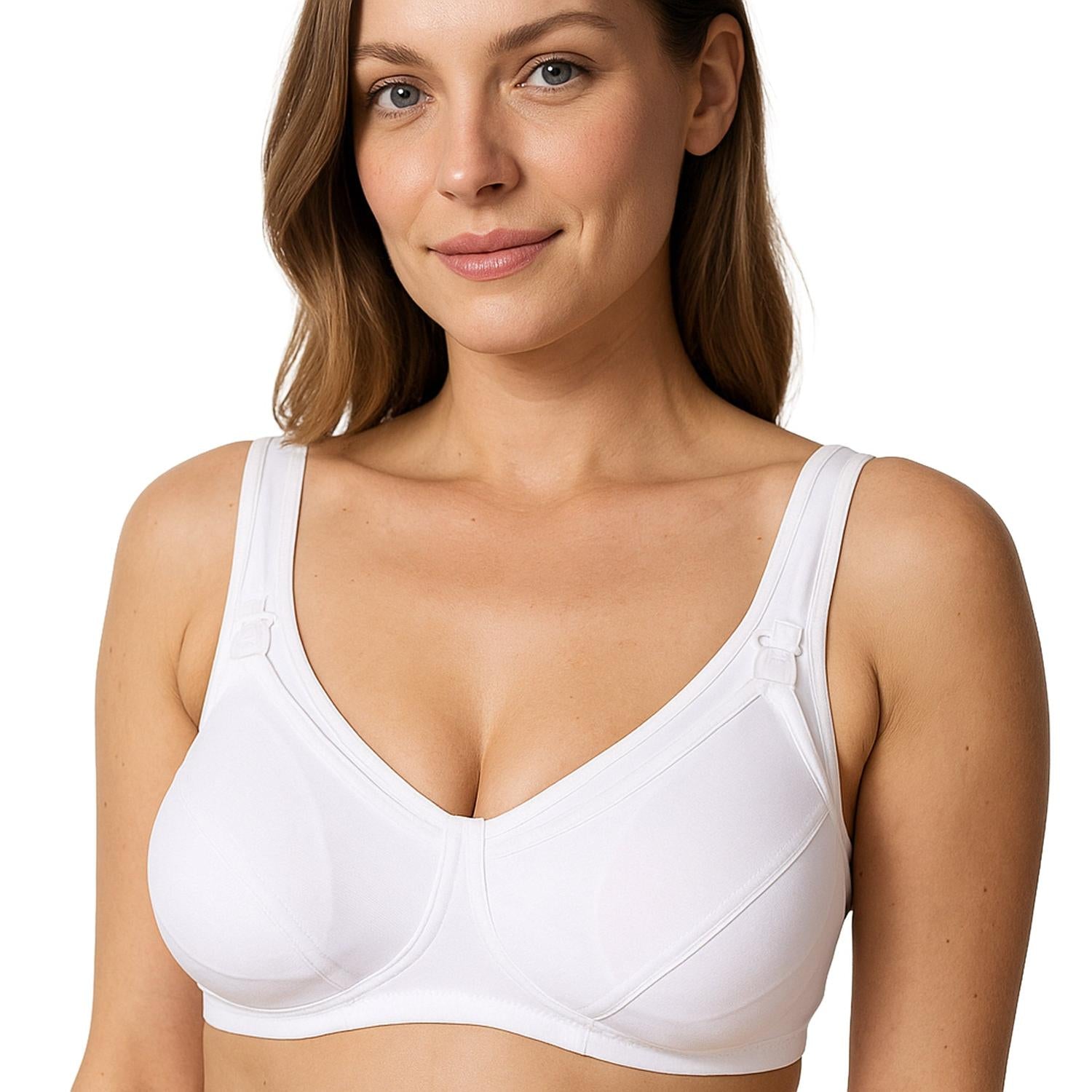 Mysanity - Reggiseno Allattamento Fibra Cava Coppa C Bianco