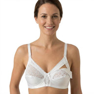 Mysanity - Reggiseno Allattamento in Cotone Con Pizzo Coppa C Bianco