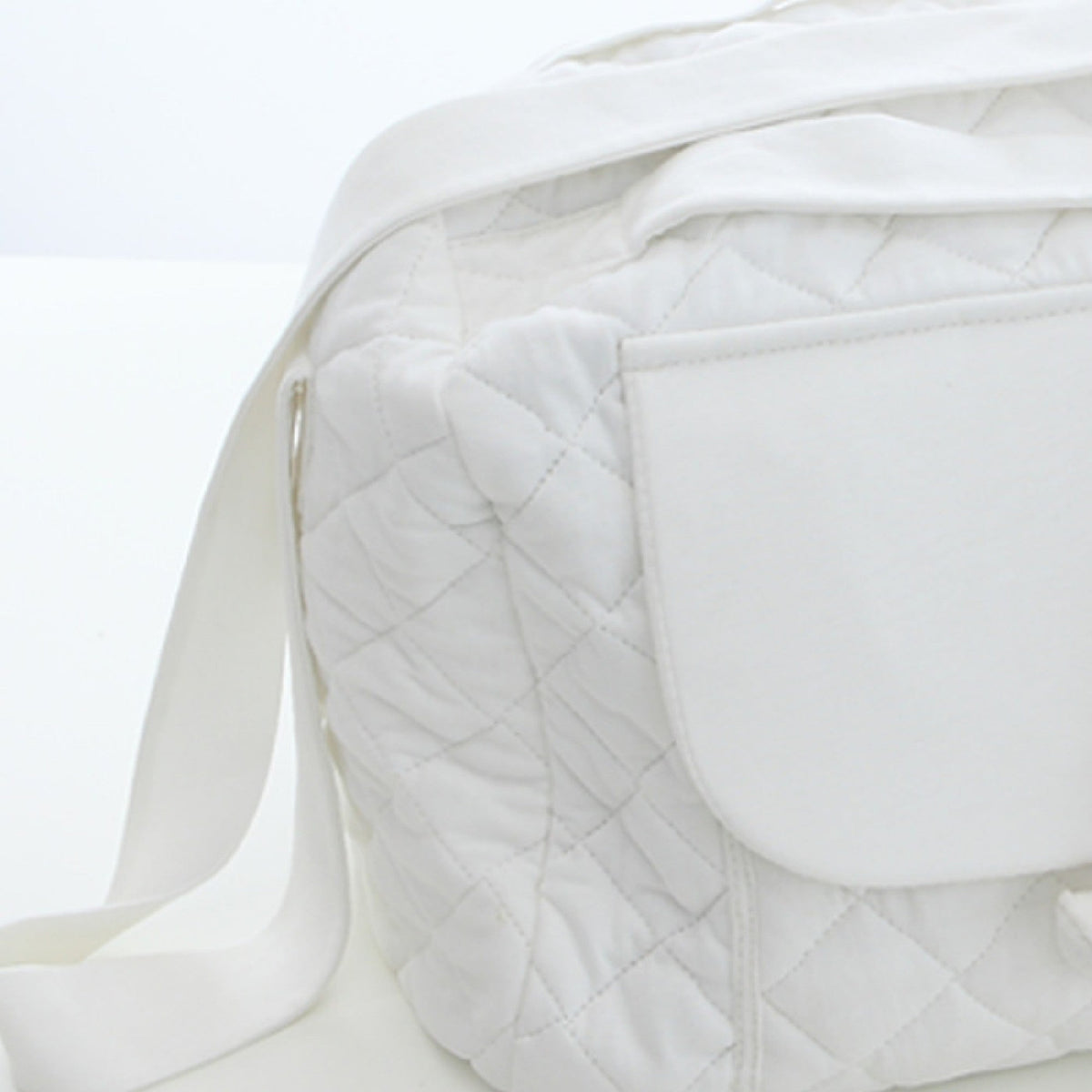 Nanan - Borsa Mamma bianca Tato in tessuto