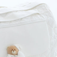 Nanan - Borsa Mamma bianca Tato in tessuto