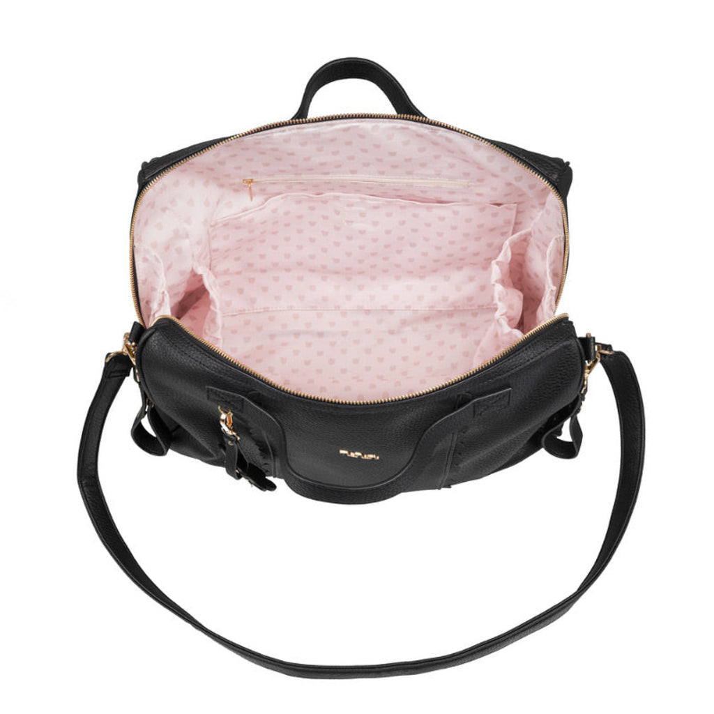 Nanan - Borsa nera da passeggio con fasciatoio