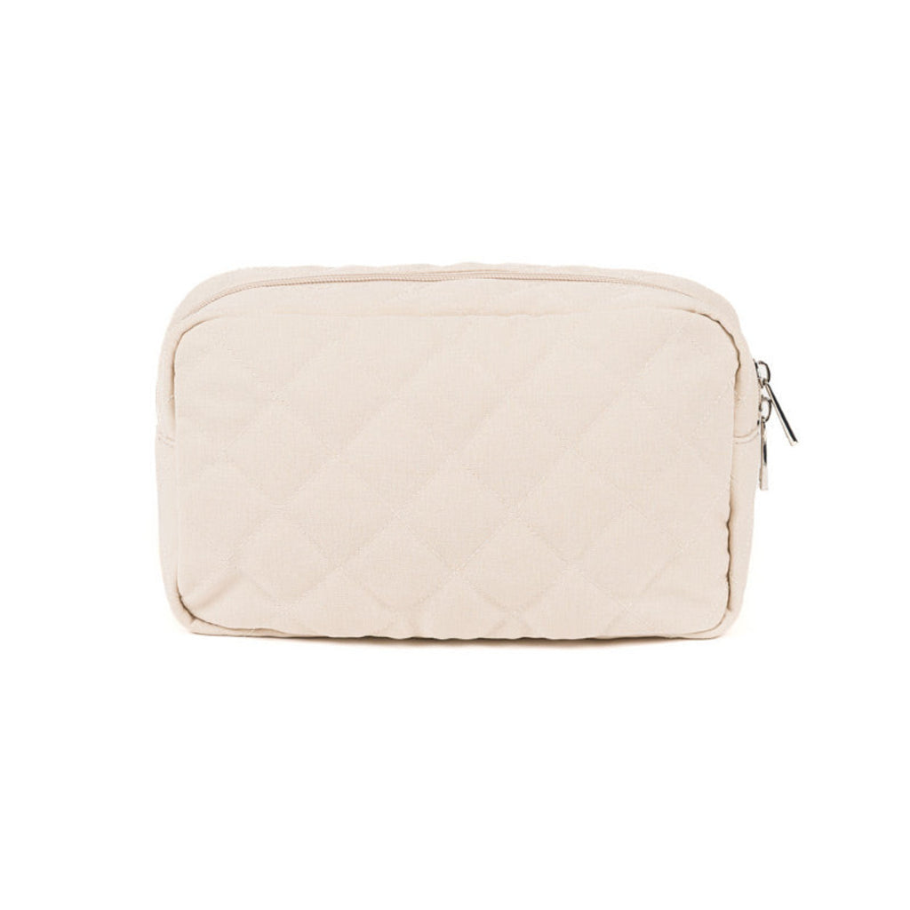 Nanan - Pochette in tessuto beige