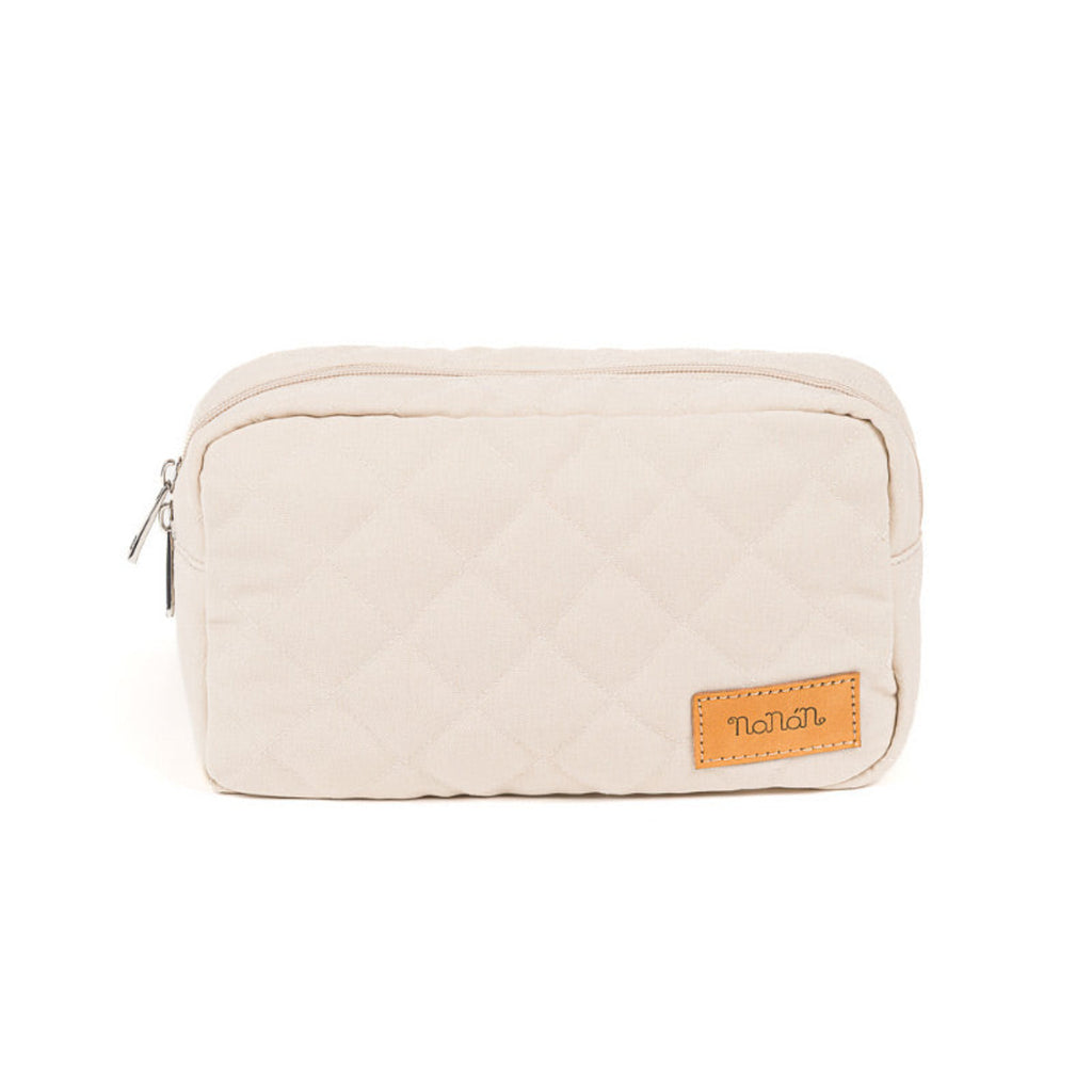 Nanan - Pochette in tessuto beige