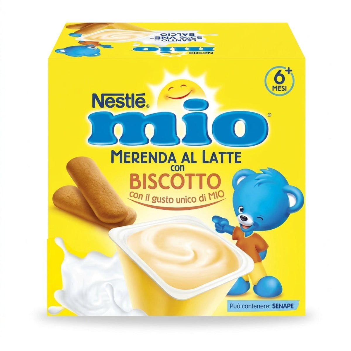 Nestlè - Merenda Lattea Biscotto: Confezione 4x100 gr