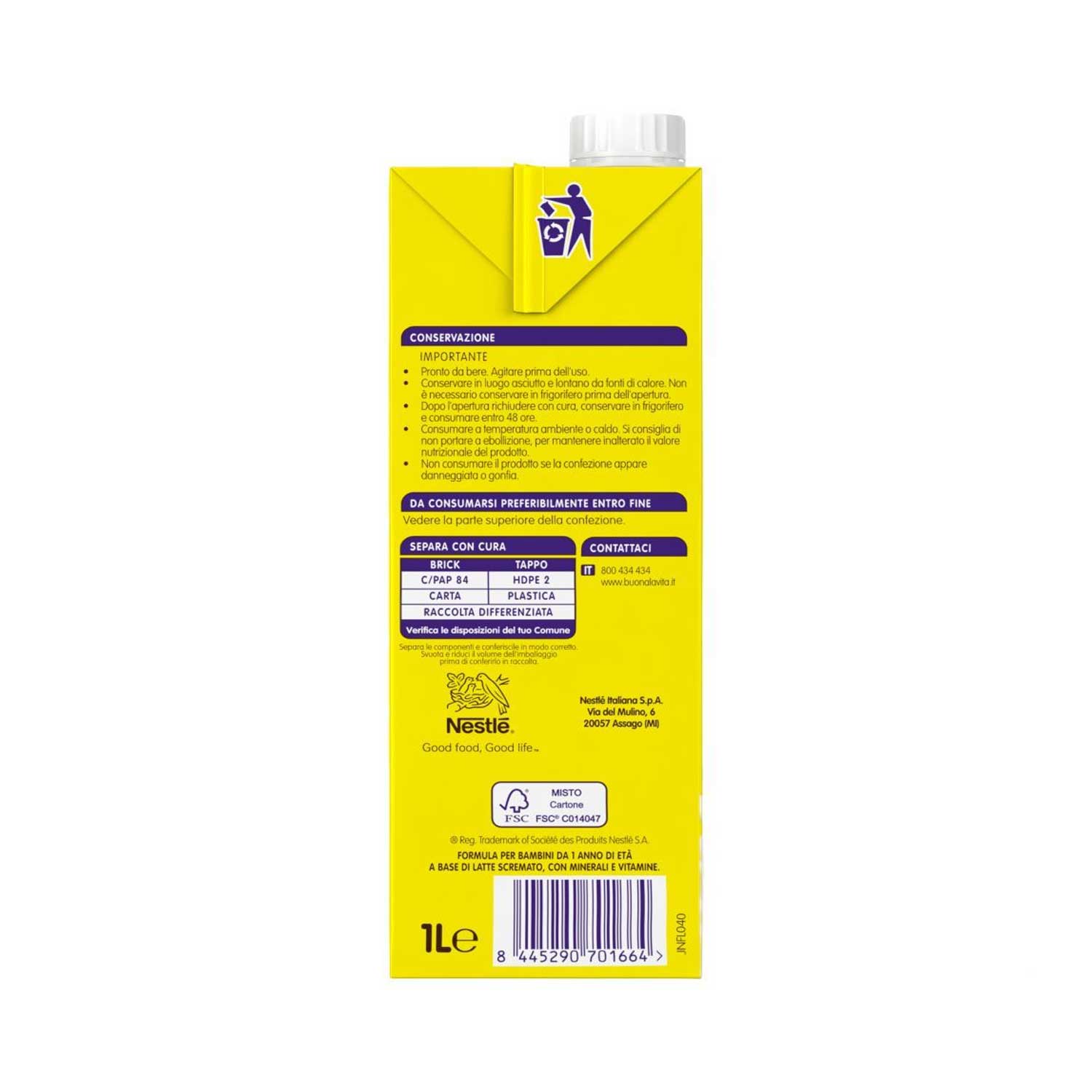Nestle - Latte Mio Classico: Confezione 1000 ml