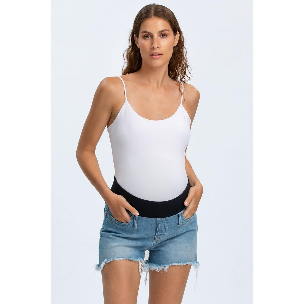 ORIGINAL SHORTS W013 - Pantaloncini Premaman in Denim