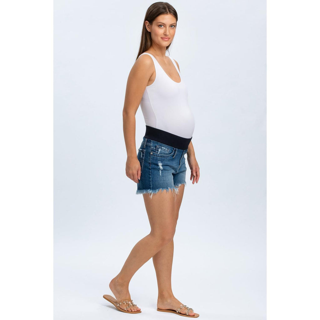 ORIGINAL SHORTS W652 - Pantaloncini Premaman in Denim